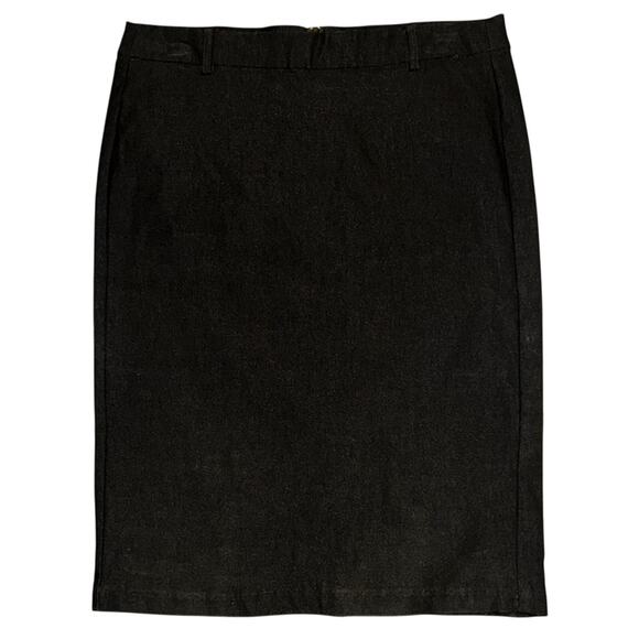 Black Skirt by Color Swatch for the office, Size 1X - Picture 1 of 7